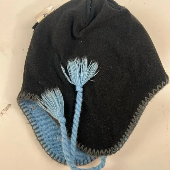 UNC North‎ Carolina Tarheels Winter Aviator Style Hat Cap Blue  Pom OS - Picture 11 of 16